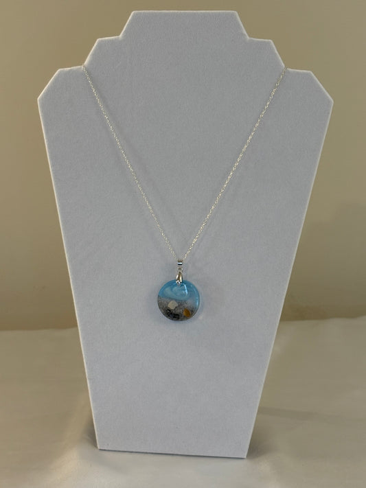 🌊 Sullivan's Island Round Pendant